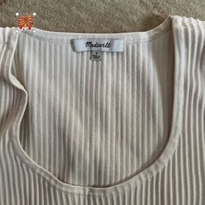 Madewell Ribbed Cream Tank Top